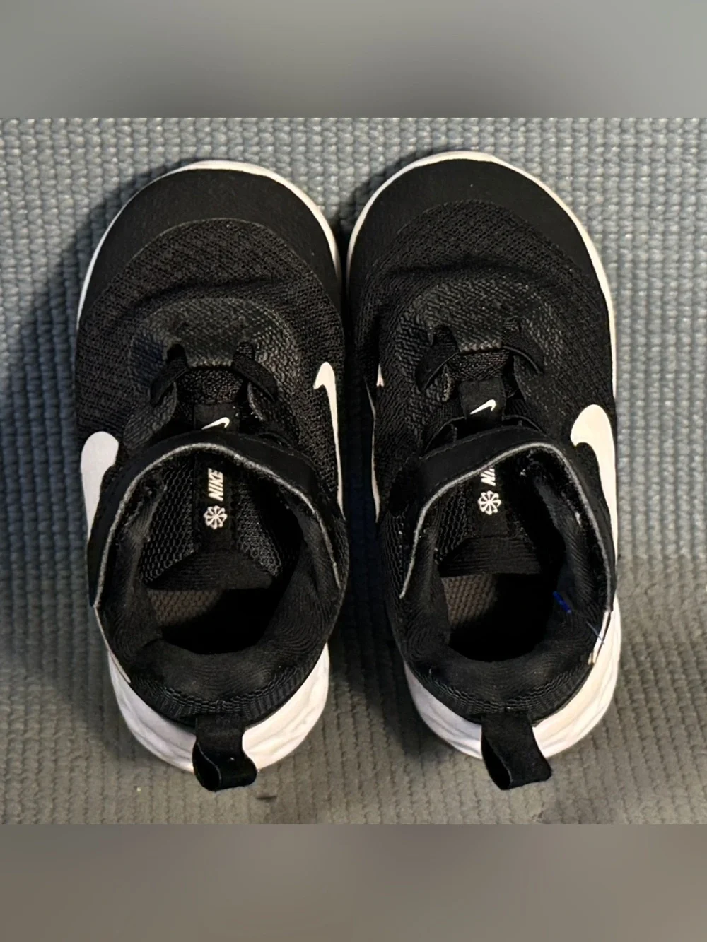 Nike Revolution 6 Sneakers 'Black White' DD1094-003 Toddler Size 7C